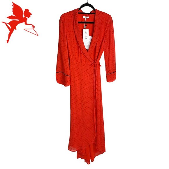 NWT GANNI Mullin Georgette Dress - Picture 3 of 10